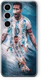 Resim Samsung Galaxy A14 ile Uyumlu Messi Temalı Tasarım Baskılı Şeffaf Kılıf 3 