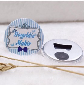 Resim Fiyonklu Açacak Magnet Erkek Bebek Şekeri Uv Baskılı 30 Adet 