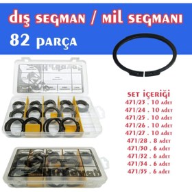 Resim Site Hırdavat Dış Segman / Mil Segmanı - 82 Parça 