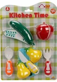 Resim Sunman Oyuncak Little Chef Kesme Tahtalı Sebze Ve Meyve Seti 10 Parça 