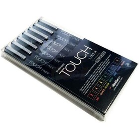 Resim Touch Liner Brush Çizim Kalemi Fırça Uçlu 7 Renk Set 