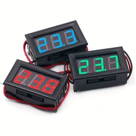 Resim 2-Tel DC 5-120V Dijital Mini Voltmetre, 1.42cm LED Ekran, 40-60V Aralığı, Kırmızı/Mavi/Yeşil Arka Aydınlatma, Arabalar, Elektronik, Araçlar, DIY Projeleri, Elektrik Test Aracı, Kompakt Tasarım, Dayanıklı Plastik Gövde, Pilsiz 