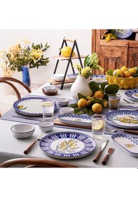 Resim Kütahya Porselen Moderna Lemon Charm 14 Parça 6 Kişilik Kahvaltı Takımı Çok Renkli 