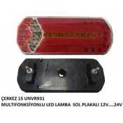 Resim Multifonksiyonlu Römork / Karavan / Kamyon Dorse Neon Led Stop Lambası (2 Adet) 