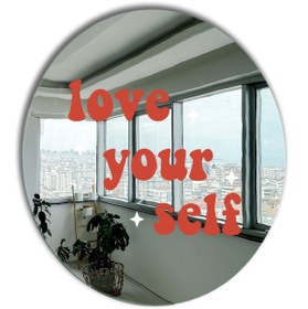 Resim Yuvarlak Ayna, Pinterest Ayna, Renkli Duvar Dekoru, Pinterest Oda Dekoru, Kırılmaz Dekorafif Ayna 