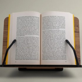 Resim İsfahanTA Ahşap Kitap Okuma Standı Masaüstü Ahşap Rahle 