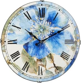 Resim Emores 36 Cm Dekoratif Gerçek Cam Bombe Sessiz Mekanizma Duvar Saati 