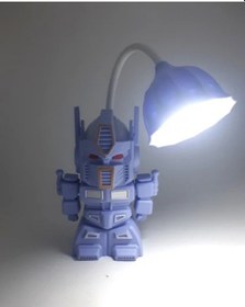 Resim Lebron Işıklı Şarjlı Kalemtraşlı Robot Masa Lambası Mavi Renkli 