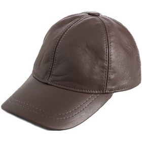 Resim Shopiolog Unisex Hakiki Deri Beyzbol Kep 