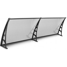 Resim Lotus Kapı Pencere Üstü Pratik Sundurma 70x240 - Şeffaf Şeffaf 