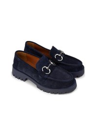 Resim Deery Kadın Hakiki Süet Lacivert Tokalı Loafer - 02037zlcvc01 Lacivert 