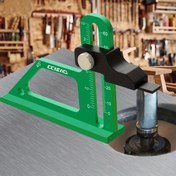 Resim CCIEAO Hassas Ahşap İşleme Yükseklik Ölçer - 0-60mm Derinlik, CNC İşlenmiş Alüminyum Alaşım, Çift İnç & MM Ölçekli Masa Testeresi Ayarı, Router Masa Matkap Aksesuarı, Ölçüm Aracı, Ayar Ölçer 