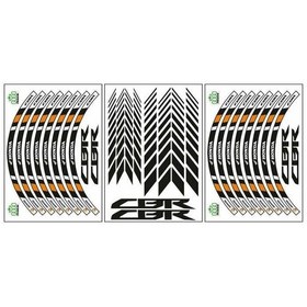 Resim Repsol Reflektör Baskı Honda Cbr Uyumlu 1 Set Jant Şeridi 