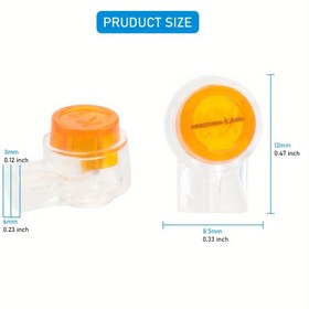 Resim 100 Adet K1 Su Geçirmez Jel Dolgulu Bağlantı Elemanları - Şeffaf Dayanıklı Plastik Kablo Klipsleri, Ağ ve Telefon Kabloları İçin Uygun, İç ve Dış Mekan Kullanımı, Yüksek Kaliteli Sıkma Tasarımı, Ev Ağı Yönetimi 