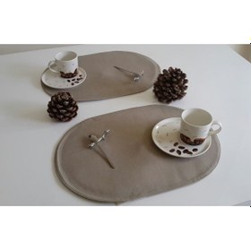 Resim Amerikan Servis Oval Plain 32 x 45 CM Zeytin Yeşili 1'li Yeşil 