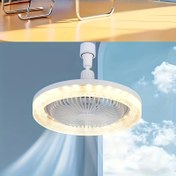 Resim 10 inç 25.4 cm modern tavan vantilatörü lambalı - uzaktan kumanda, 3 hızlı sessiz çalışma üç renkli, ayarlı LED (3000K-6500) | Yatağa uygun karartılabilir mini asmalı, yemek odasın ve ofis işlevi İleri dönüştürülmüş Kristal abajur E27 taban, Uzak Kummandal Tava Venti-latoru , Ta- Şık Asmali Iki Fonksiyonel Aydinlatma, Dikkat Edilen Minimalist Teslimat, Dayanimli Insaaat 