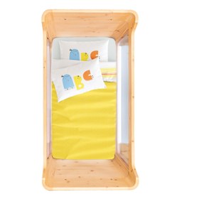Resim Alphabed Çift Taraflı Pamuk Saten Çok Renkli Bebek Nevresim Seti 100x150cm 