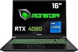 Resim Monster Tulpar T6 V3.1.5 Intel Core i7 13700HX 32 GB RAM 1 TB SSD 8 GB RTX 4060 Windows 11 Home 16" FHD 165 Hz Oyun Bilgisayarı 