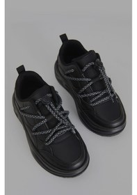 Resim Vicco Dublin Kız Çocuk Siyah Filet Phylon Ayakkabı 001 