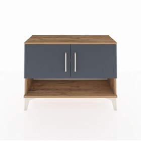 Resim Arges Şifonyer 2 Raflı 2 Kapaklı 88x30x64 - Antrasit / Aytaşı 