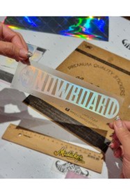 Resim Bay Etiket HLG27V2 Hologram Snowboard Yazılı Etiket 