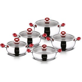 Resim Hascevher Anemon 10 Parça Tencere Seti 