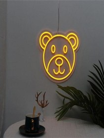Resim Twins Led Ayı Pleksi Neon Tabela Turuncu Model:model:16353366 Turuncu 
