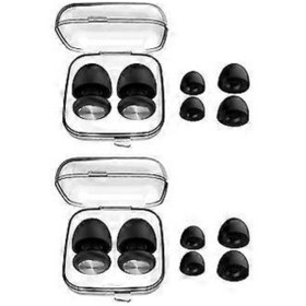 Resim Gürültü Önleyici Kulak Tıkacı Su Geçirmez Silikon Kulak Tıkacı Gürültü Azaltma, Çalışma Ve Gürültü Hassasiyeti İçin Siyah 