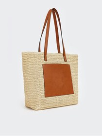 Resim LC Waikiki LCW ACCESSORIES Kadın Hasır Plaj Çantası 