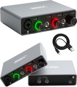 Resim Yıldızan Storesellm GLX-700GR Üst Segment Usb Stüdyo Ses Kartı 2 Giriş 2 Çıkış 24bit/192kHz 1171935 