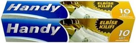 Resim Handy Vakumsuz Şeffaf Giyisi Elbise Ceket Mont Askı Kılıfı Poşeti Torbası - 10 Adetlik 1 Kutu 
