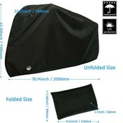 Resim Vkemall Xl Boy 29 İçin Su Geçirmez Bisiklet Örtüsü Güneş/yağmur Koruyucu Kilit Delikli Ve Katlanabilir 190t Polyester, 1.8m Bisikletler İçin Gümüş Rengi Gümüş 