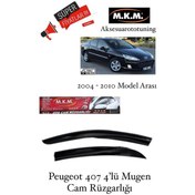 Resim Peugeot 407 2004-2010 Model 4'Lü Mugen Cam Rüzgarlığı 