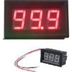 Resim Sineparelektronik-0.56" 0-100V 3 Kablolu Dc Kırmızı Voltmetre 