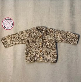 Resim Uretti - Kadir 7704 - El Örgüsü Ebruli Yün Erkek Bebek Hırkası - 2 / 4 Ay Çok Renkli 