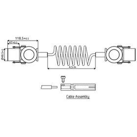 Resim Aksa 5'li Tır Elektirik Römork Fişi Poliüretan Kablolu 4.5 Metre 