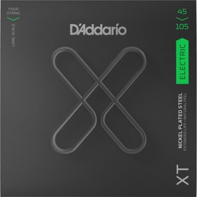 Resim D'Addario XTB45105 XT Nickel Plated Steel 4 Telli Bas Gitar Teli - Regular Light/Medium (45-105) 