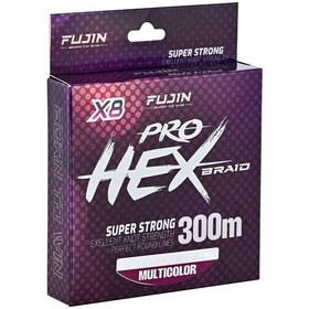 Resim Fujin Pro Hex 8x 300mt. Multicolor İp Misina 0.16 MM 