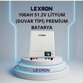 Resim 100ah 51,2v Premium Serisi Lityum Batarya / Akü Duvar Tipi 