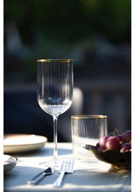 Resim Rakle Adore Gold 4'lü Su Kadehi Seti 410 Cc 