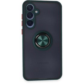 Resim artlab Art Galaxy A25 5G Kılıf Montreal Yüzüklü Silikon Kapak - Yeşil Lab 