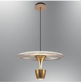 Resim Özcan Aydınlatma 2823-1a-03 Flare Tekli Sarkıt Sarı 