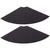 Resim Geeroyoo 2 Adet Akrilik Duvarlı Köşe Rafı - Ses Cihazı, Sergi & Depolama İçin Oturma Odası, Yatak Odası, Banyo - Kolay Kurulum, Keskin Kenarsız Tasarım 