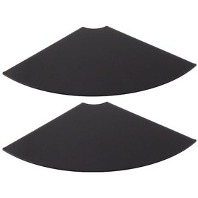 Resim Geeroyoo 2 Adet Akrilik Duvarlı Köşe Rafı - Ses Cihazı, Sergi & Depolama İçin Oturma Odası, Yatak Odası, Banyo - Kolay Kurulum, Keskin Kenarsız Tasarım 