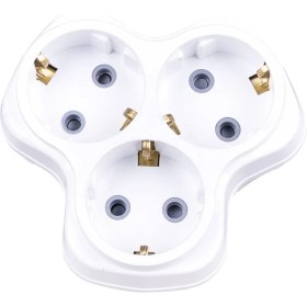 Resim Konza Üçlü Çocuk Korumalı Topraklı Golyat Priz 