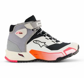 Resim Alpinestars Cr-x Ds Korumalı Kadın Motosiklet Botu Beyaz Siyah Kırmızı 