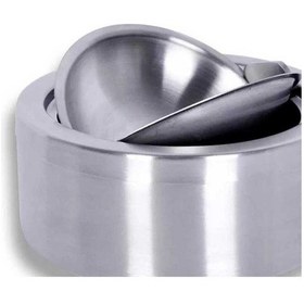 Resim Omnisoft EPX BK-12 Basmalı Paslanmaz Çelik Hazneli Kül Tablası 12 