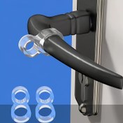 Resim 2/5'li Paket Silikon Kapı Durdurucu Halkalar - Şok Emici Kauçuk Duvar Koruyucular, Ev ve Ofis Kullanımı için Sessiz Kapı Kolu Tamponları, Kapı Durdurucu Duvar Koruyucular 