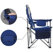 Resim King Camp Deluxe Mavi-Gri Kamp Sandalyesi 
