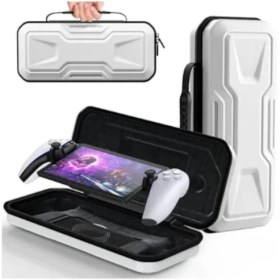 Resim Eyedrops Uzaktan Kumandalı Oyun Konsolu Taşıma Çantası, Sert Gövdeli Taşınabilir Çanta, Seyahat Ve Ev Kullanımı İçin Uygun, Beyaz Ps5 Portal Özel Saklama Çantası. 1 Adet 